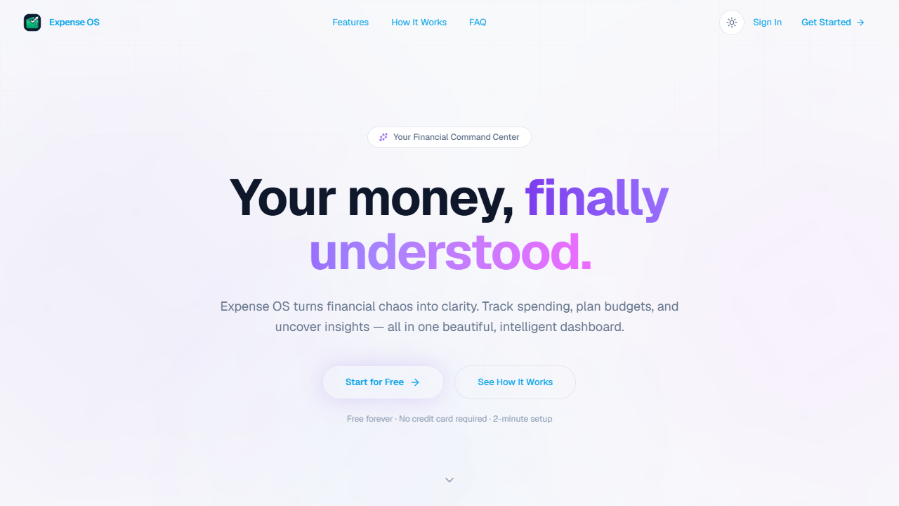 Preview of Expense Tracker